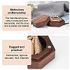 Hexagon Wooden Finger Ring Boxes CON-WH0085-66-5