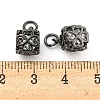 Rack Plating Brass Micro Pave Clear Cubic Zirconia Charms KK-F089-15EB-3