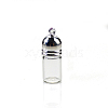 Transparent Glass Bottle Pendants PW-WG72D6E-01-1