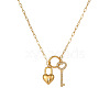Valentine's Day 304 Stainless Steel Crystal Rhinestone Pendant Necklaces WGE27DF-01-2