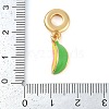 Rack Plating Brass Enamel European Dangle Charms KK-P287-26G-3