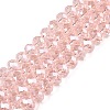 Electroplate Glass Beads Strands X-EGLA-A044-T8mm-A22-1