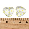 Transparent Printed Acrylic Beads OACR-H124-03C-3