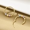 Brass Hoop Earrings EJEW-B117-03-2