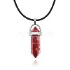 Natural Red Jasper Pendant Necklaces IC1467-5-1