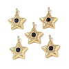 Brass Micro Pave Cubic Zirconia Pendants KK-E068-VF323-4