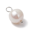 Natural Cultured Freshwater Pearl Pendants PALLOY-JF03091-01-3