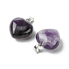 Natural Banded Amethyst Pendants G-F820-10A-16-2