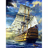 DIY Sailboat Diamond Painting Kits DIAM-PW0001-242K-1