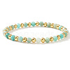 Natural Amazonite Beaded Stretch Bracelets TU5709-16-1