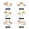 Craftdady 6Pcs 6 Styles Zinc Alloy Twist Bag Lock Purse Catch Clasps PURS-CD0001-01-2