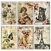 12Pcs Vintage Romantic Theme Scrapbook Paper Pads PW-WGC437C-01-3