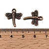 Tibetan Style Dragonfly Alloy Pendants TIBEP-A718-R-NR-2