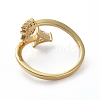 Adjustable Brass Cuff Finger Rings RJEW-G096-01G-3