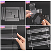 Transparent 3-Tier Acrylic Action Figure Display Risers ODIS-WH0026-21C-4