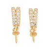 925 Sterling Silver Micro Pave Cubic Zirconia Pendant Bails STER-N016-92G-1