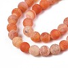 Natural Weathered Agate Beads Strands G-S259-05H-8mm-3