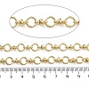 Rack Plating Brass Round Ring Link Chains CHC-G023-05G-2