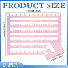 2Pcs Acrylic Wall Mounted Jewelry Display Stands for Earrings Necklaces Bracelets Rings OACR-BC0001-28-2