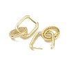 Circle Ring Rack Plating Brass Cubic Zirconia Hoop Earrings for Women EJEW-K245-27G-2