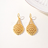 Elegant European American Fashion Teardrop Brass Dangle Earrings BU0599-4