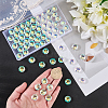80Pcs Transparent Faceted Glass Connector Charms GLAA-SP0001-88D-02-3