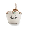 Cat Shape Ceramic Jewelry Plate PW-WGFCE83-01-4