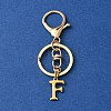 304 Stainless Steel Initial Letter Charm Keychains KEYC-YW00005-06-1