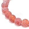 7Pcs 7 Style Natural Agate(Dyed & Heated) & Weathered Agate(Dyed) & Lava Rock Round Beaded Stretch Bracelets BJEW-JB08957-6