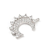 Brass Micro Pave Cubic Zirconia Pendants KK-M322-44P-2