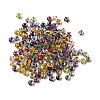 Transparent Stripe Glass Seed Beads GLAA-NH0001-06A-2