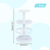 3-Tier Rotatable Round Acrylic Jewelry Display Tower with Tray EDIS-WH0015-13B-2