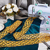4M Iron on/Sew on Polyester Flower Lace Ribbon OCOR-WH0088-48B-5