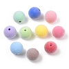 Flocky ABS Plastic Beads KY-G025-02B-1