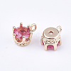 Transparent Glass Charms X-GLAA-T007-17D-3