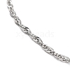 304 Stainless Steel Rope Chains Bracelets BJEW-K240-07P-2