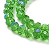 Electroplate Glass Beads Strands EGLA-A034-T2mm-L08-3