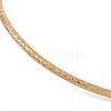 304 Stainless Steel Textured Wire Necklace Making STAS-B036-02G-3
