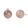 100Pcs 8mm Natural Strawberry Quartz Round Beads DIY-LS0002-51-3