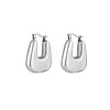 U-Shaped Stainless Steel Hoop Earrings for Women GG9870-2-1