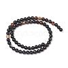 Natural Black Agate Beads Strands X-G-L555-04-8mm-3