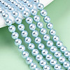 Baking Painted Pearlized Glass Pearl Bead Strands HY-N002-5mm-A05-1