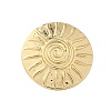 Big Flat Round with Sun Alloy Open Cuff Rings for Women LS-RJEW-U006-04G-3