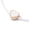 10Pcs Alloy Enamel Heart Braided Bead Bracelets Set BJEW-JB09739-01A-3