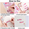 Gorgecraft 6 Sets 2 Styles Rectangle Paper Self Adhesive Category Labels Stickers DIY-GF0008-49-6