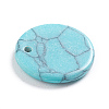 Synthetic Turquoise Charms G-L561-001A-3