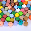 Hexagonal Silicone Beads SI-JX0020A-77-4