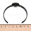 304 Stainless Steel Blank Cuff Bangle Bases with Flat Round Tray SA-CBA82C8-04C-EB-3