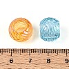 UV Plating Transparent Acrylic European Beads TACR-T029-04M-3