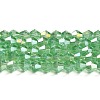 Transparent Electroplate Glass Beads Strands LS-GLAA-F029-4mm-A24-1
